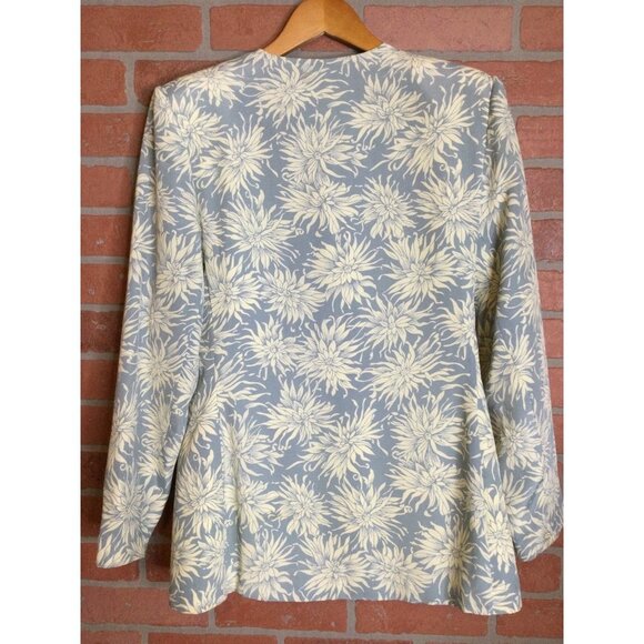 Vintage That's Me Women's Jacket Size 9/10 and Skirt Size 11/12 Set Floral Blue - Picture 7 of 14